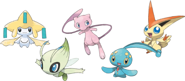 Legendary Pokemon Png - All Mini Legendary Pokemon (606x273), Png Download