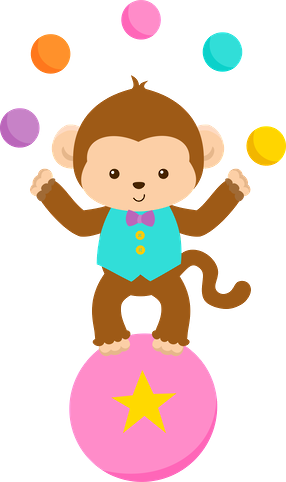 Minus Más Palhaço Png - Animales De Circo Png (286x482), Png Download