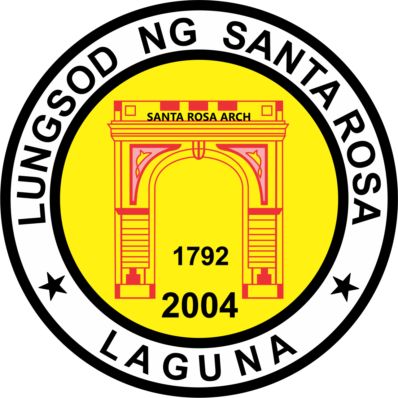 Seal Of Santa Rosa, Laguna - Santa Rosa City Logo (1285x1285), Png Download