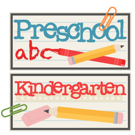 Preschool And Kindergarten Titles Svg Scrapbook Cut - Preschool Titles (432x432), Png Download