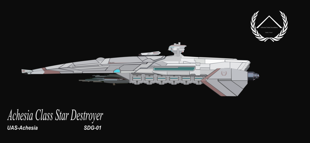 Achesia Class Star Destroyer By Williamsmind On Deviantart - Star Destroyer Vector (1313x608), Png Download