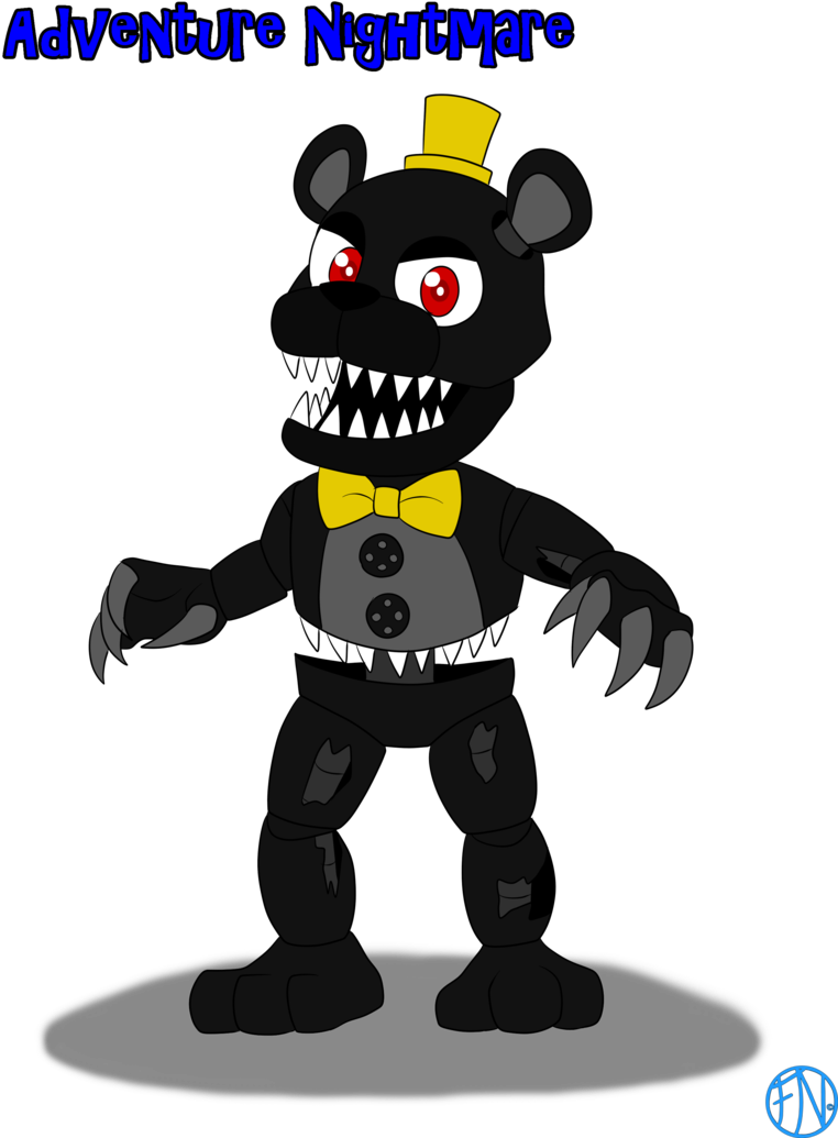 Adventure Nightmare By Fnafnations - Five Nights At Freddy's (768x1041), Png Download