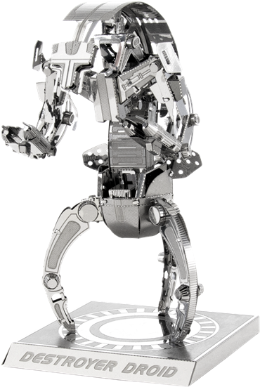 Metal Earth Star Wars - Fascinations 6 Star Wars Metal Earth 3d Puzzles - Group (424x600), Png Download