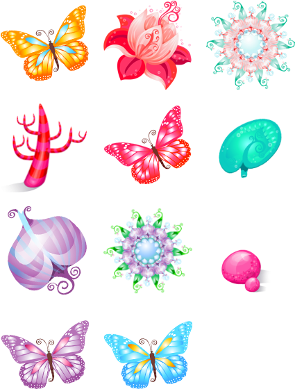 Search - Butterfly Icon (444x592), Png Download