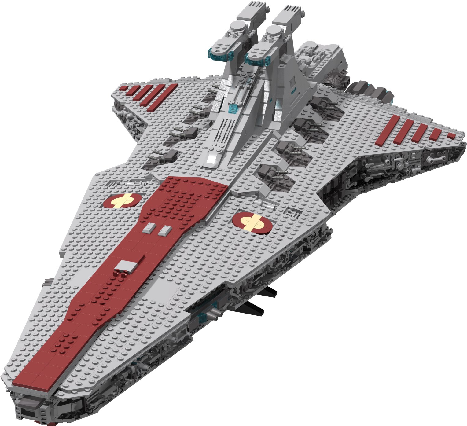 Stage - 4 - Lego Star Wars Venator Class Star Destroyer Moc (2560x1440), Png Download