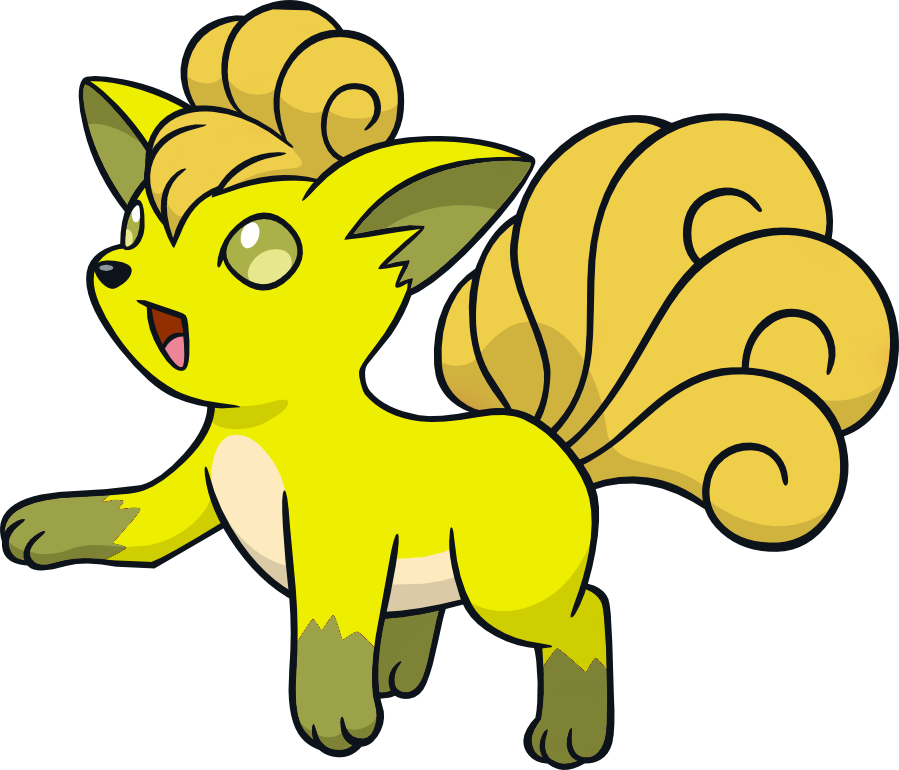 Shiny Vulpix Dw - Vulpix Shiny (899x770), Png Download