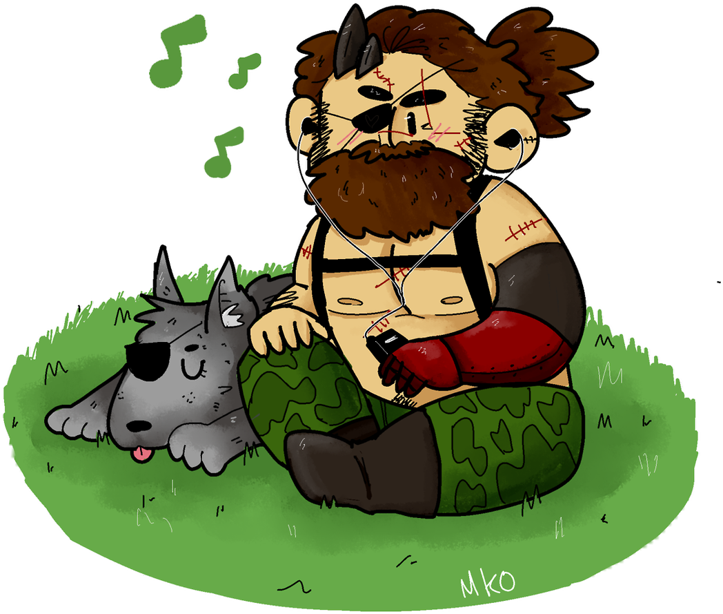 Check Out This Cute Miniature Venom Snake And D-dog - Big Boss (1200x1200), Png Download
