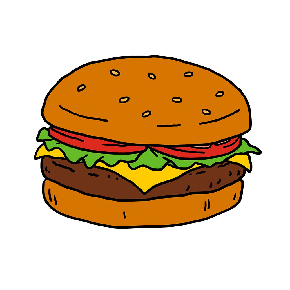 Burger From Bob's Burgers (1000x1000), Png Download