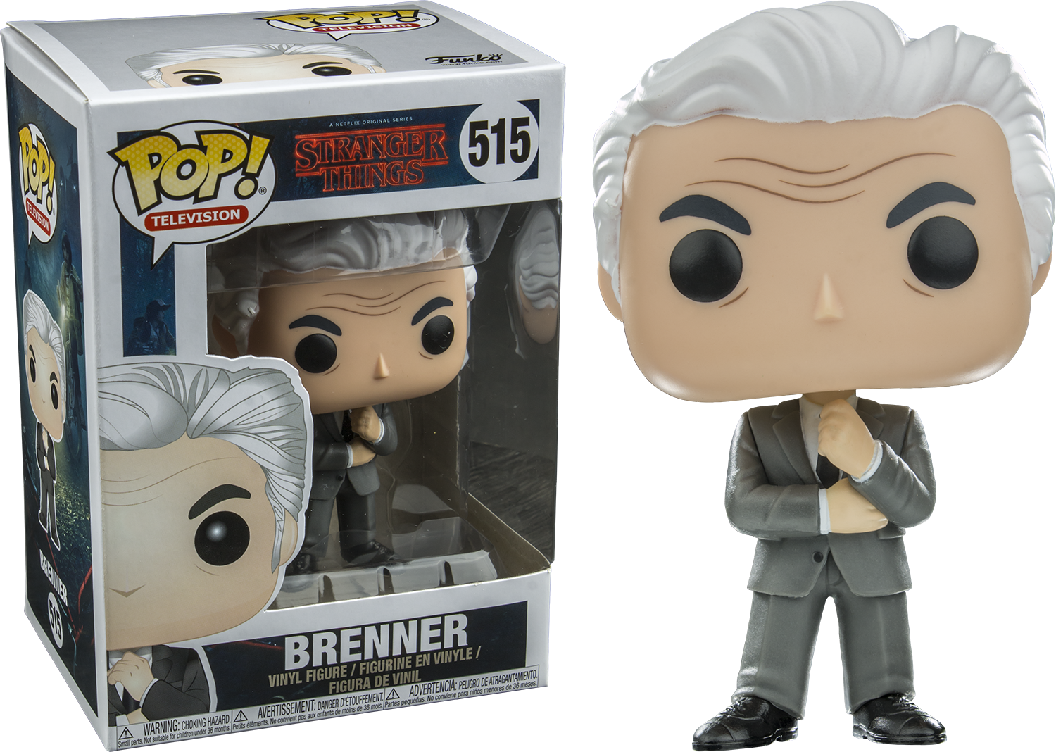 Brenner Pop Vinyl Figure - Stranger Things Funko Pop (1500x1068), Png Download