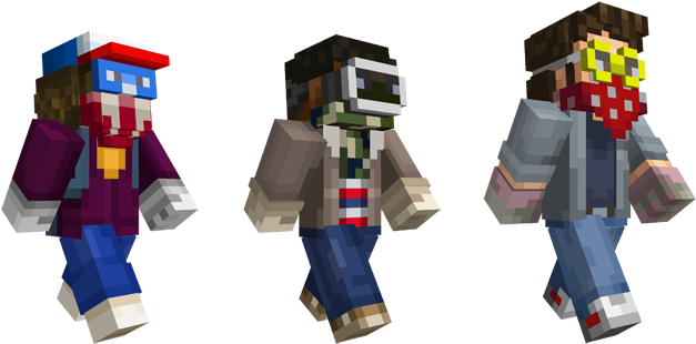 The Skin Pack's Available To Download Right Now So - Stranger Things All Skins Minecraft (748x421), Png Download