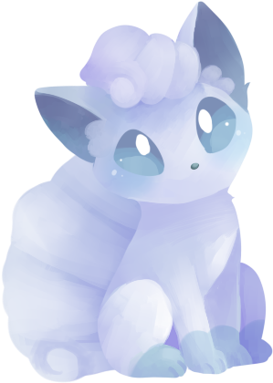 Starridge On Twitter - Alolan Vulpix Profile (345x466), Png Download