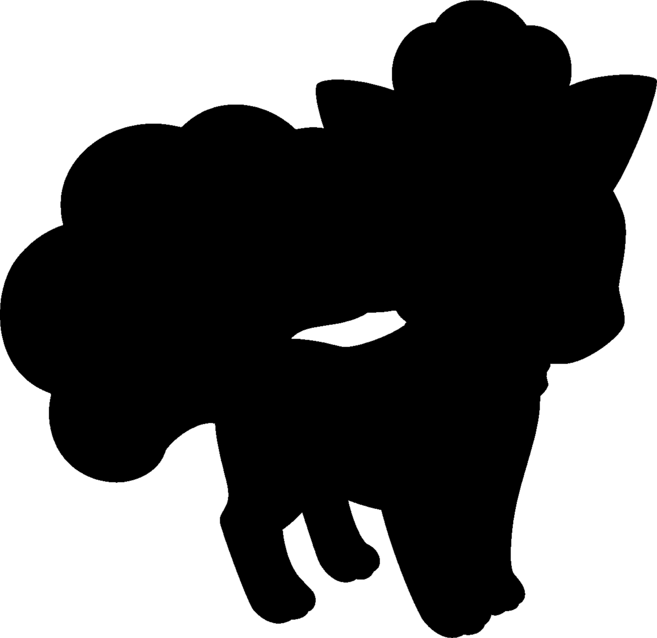 Liked Like Share - Vulpix Silhouette (1310x1272), Png Download