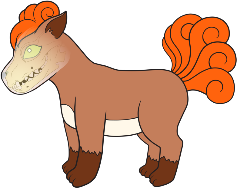 Vulpix Anatomy2-01 (1000x645), Png Download