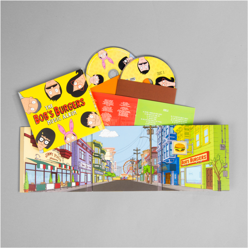 Bob's Burgers Music Album / Bob's Burger's Cd - Bob's Burgers Music Album Vinyl Record (1024x1024), Png Download