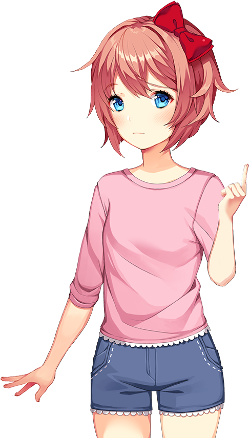 Doki Doki Monika Hand On Hip Png - Doki Doki Literature Club Merch (960x960), Png Download