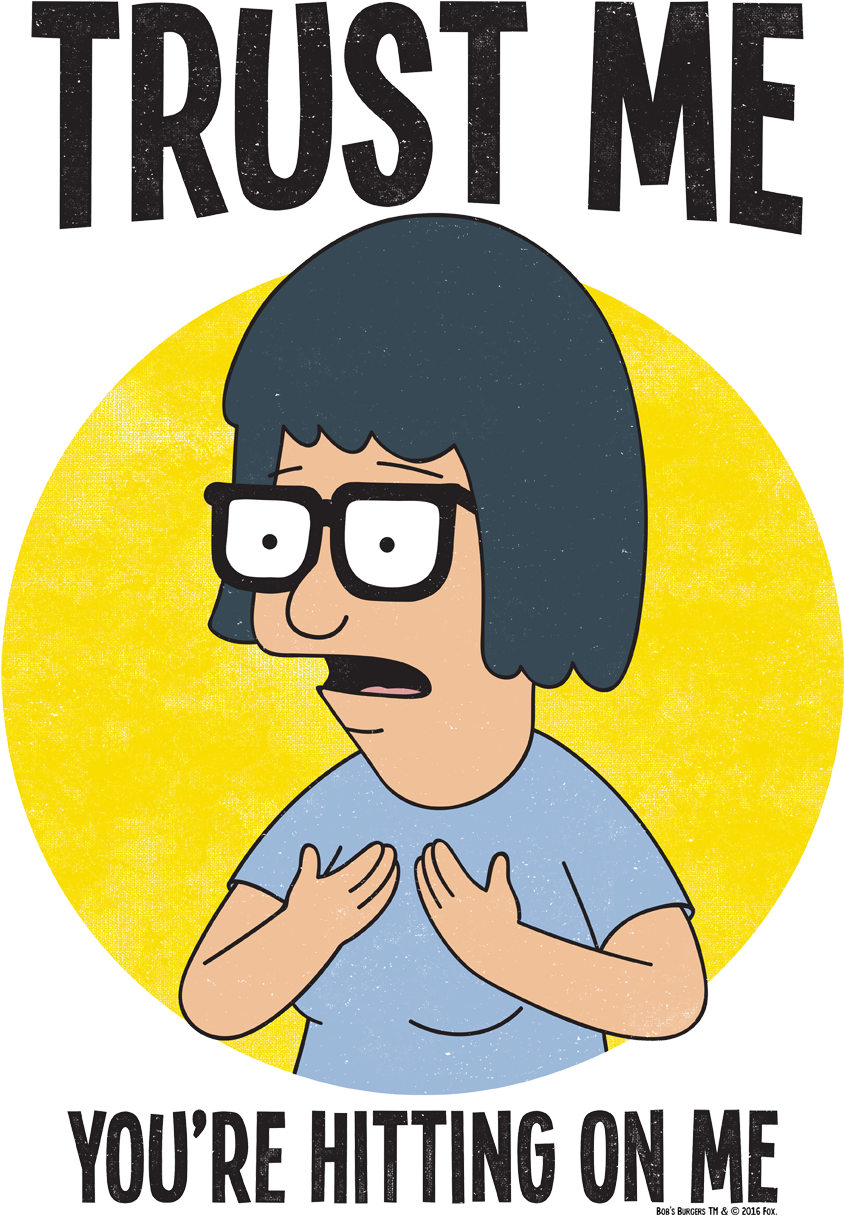 Bobs Burgers Trust Me Juniors T-shirt - Bobs Burgers Trust Me Juniors V-neck Shirt Tcf457-jv-3 (850x1242), Png Download