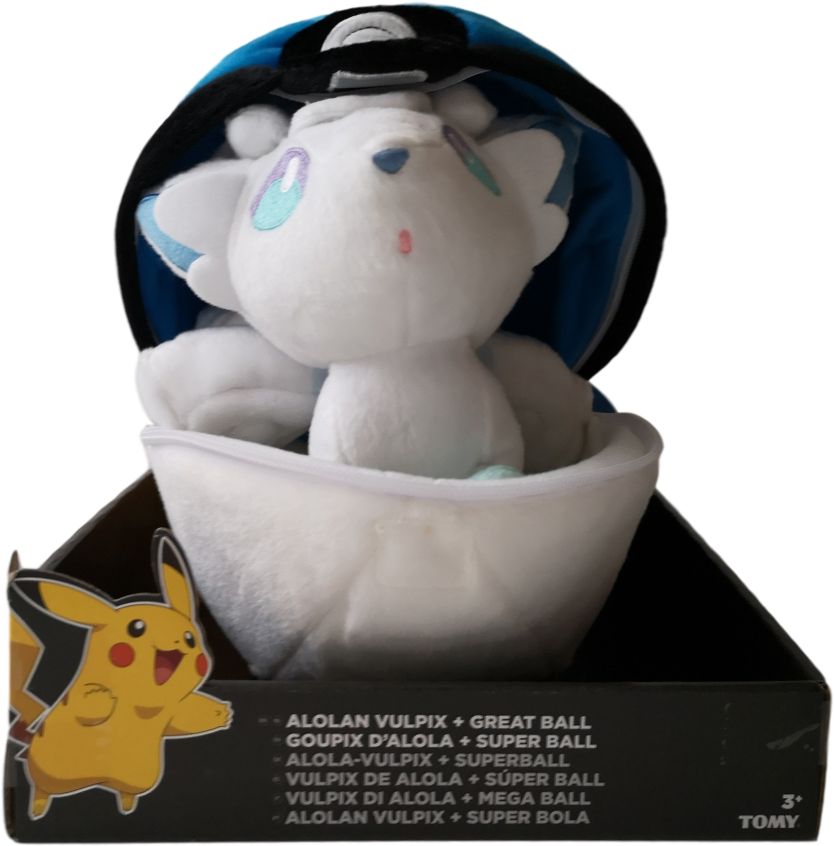 Tomy Pokemon Clip N Carry Pokeball Alolan Vulpix & (1713x1873), Png Download