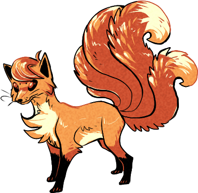 Art Pokemon Vulpix Ninetales Jesterdex - Ninetales (667x449), Png Download