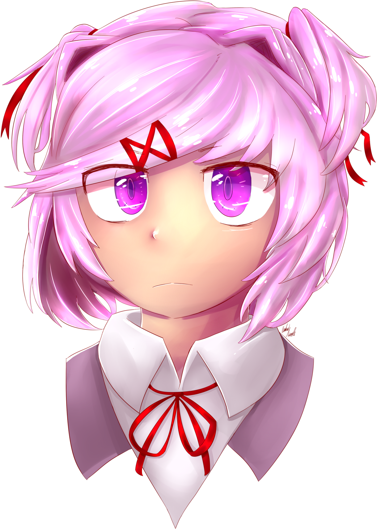 Have A Natsuki Probably One Of, If Not My Best Piece - Cartoon (1280x1750), Png Download