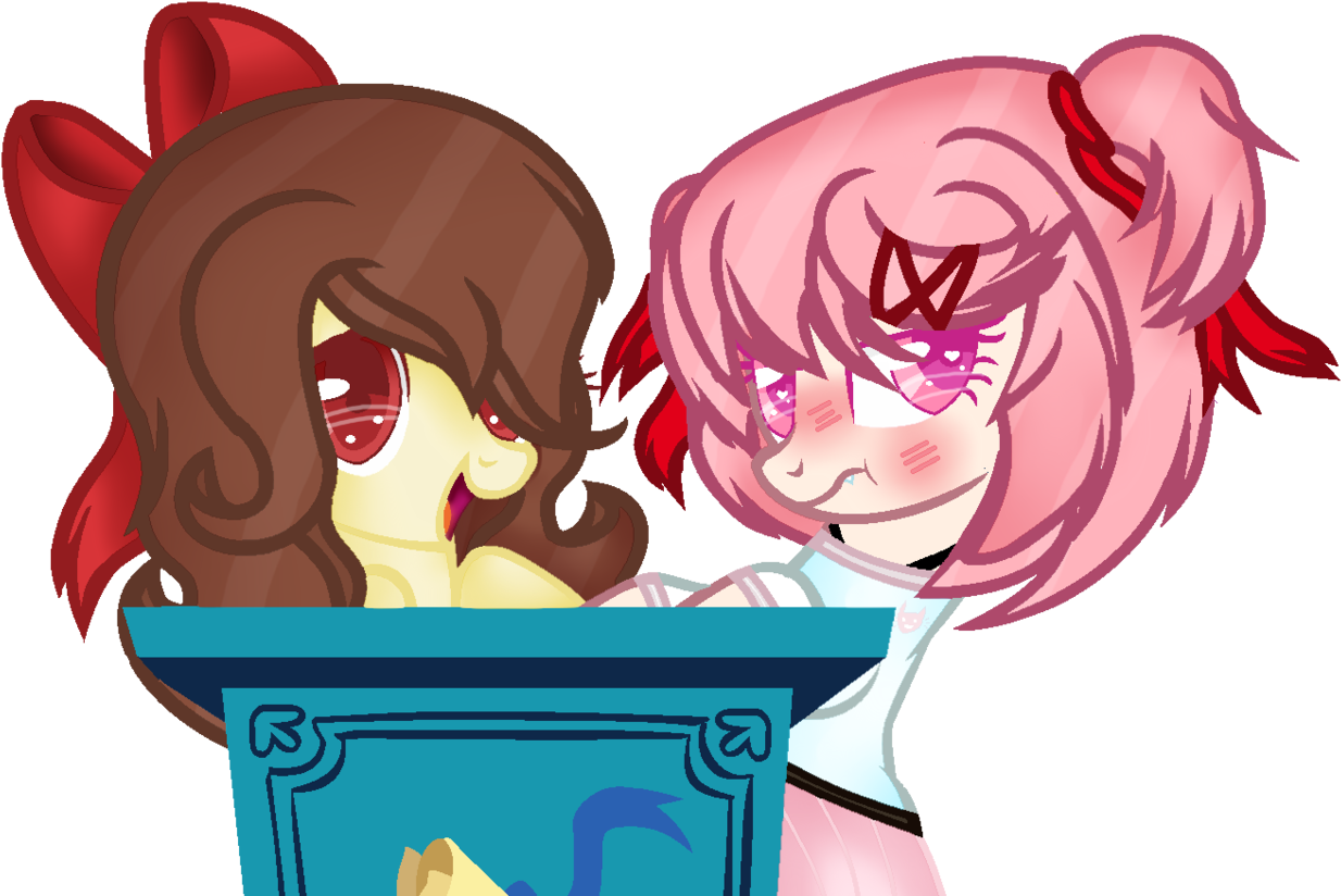Rachelclaraart, Base Used, Bow, Doki Doki Literature - Cartoon (1280x862), Png Download