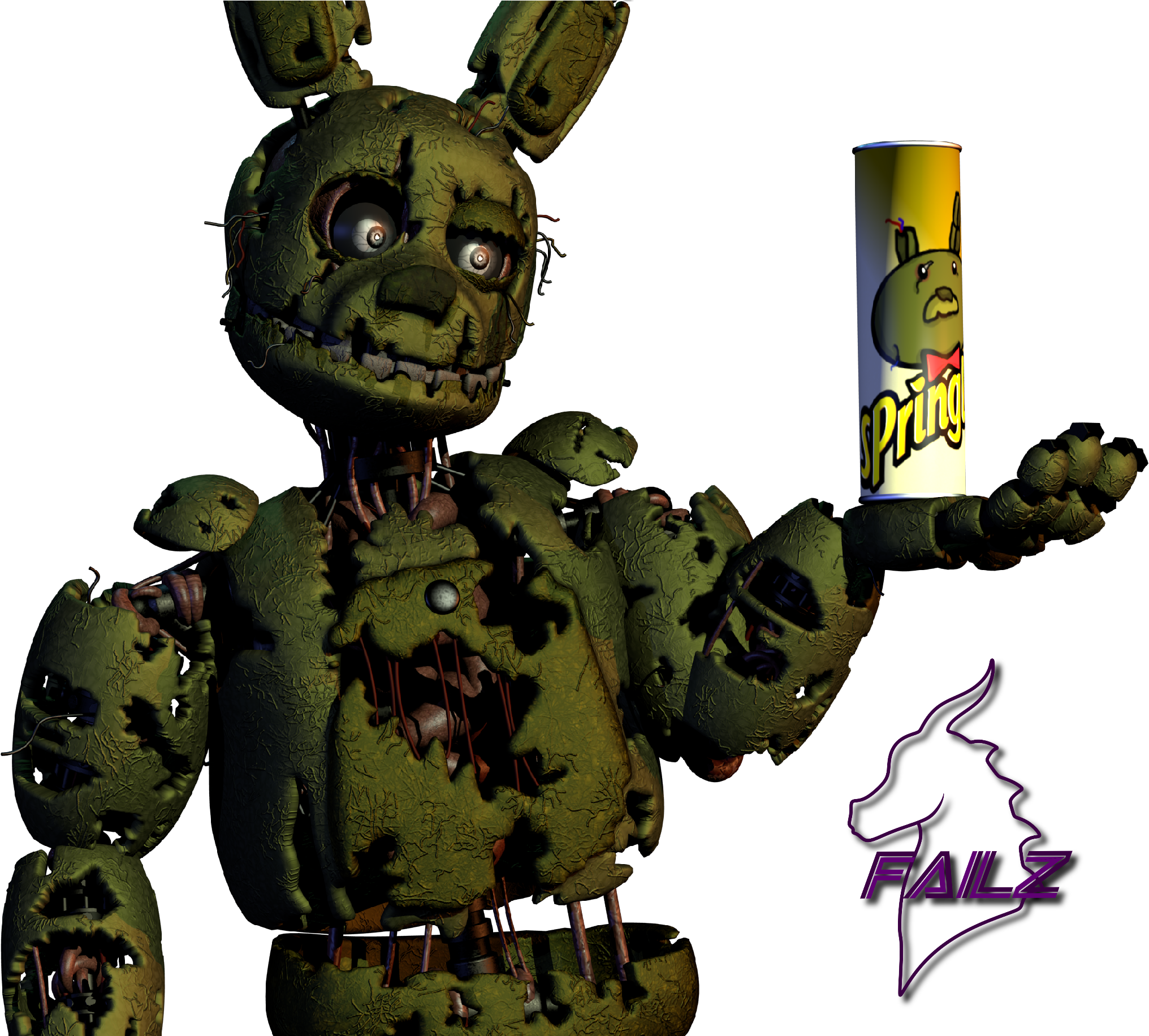 Springtrap V9 Realfailz (2289x1831), Png Download