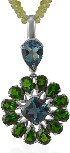 The Wonder Blue Topaz Pendant - Silver (497x497), Png Download