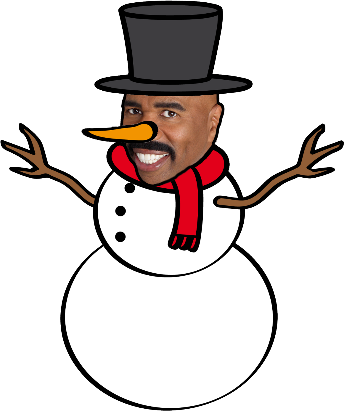 Clipart Snowman (1280x1529), Png Download