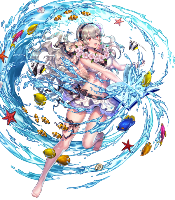 Corrin, Novice Vacationer - Fire Emblem Heroes Corrin (600x684), Png Download