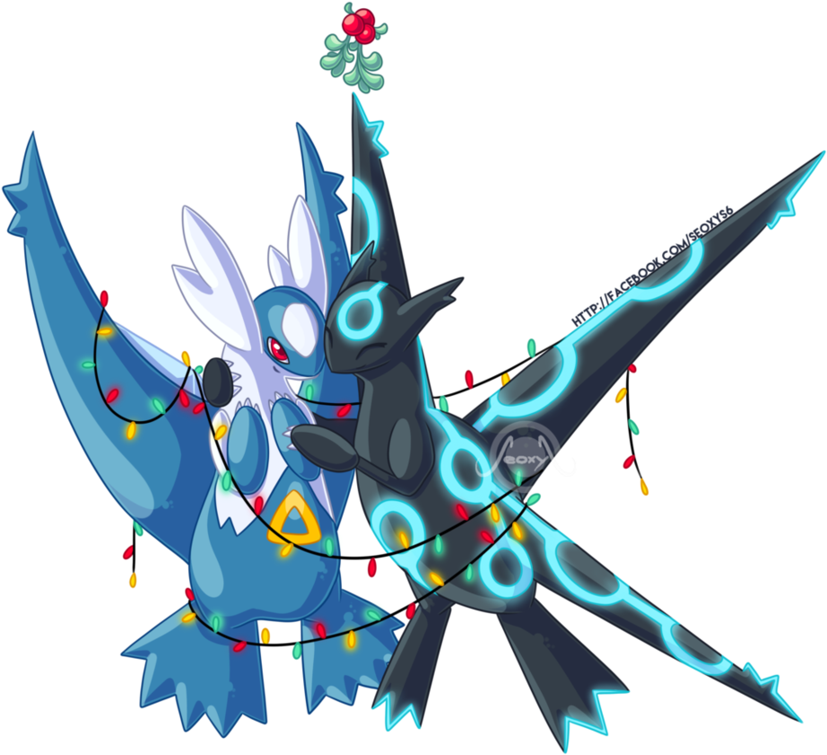 Latias And Latios Ocs Commission By Seoxys6-d9n9akv - Latias And Latios Fusion (931x859), Png Download
