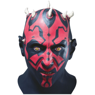 Star Wars Latex Mask Darth Maul - Deluxe Darth Maul Latex Mask (400x400), Png Download