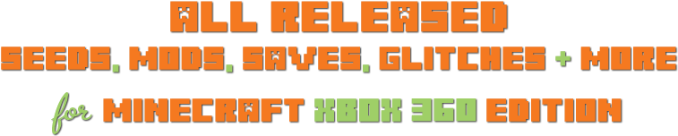 Xbox 360 All Released Seeds, Mods, Saves, Glitches - Video Game (800x200), Png Download