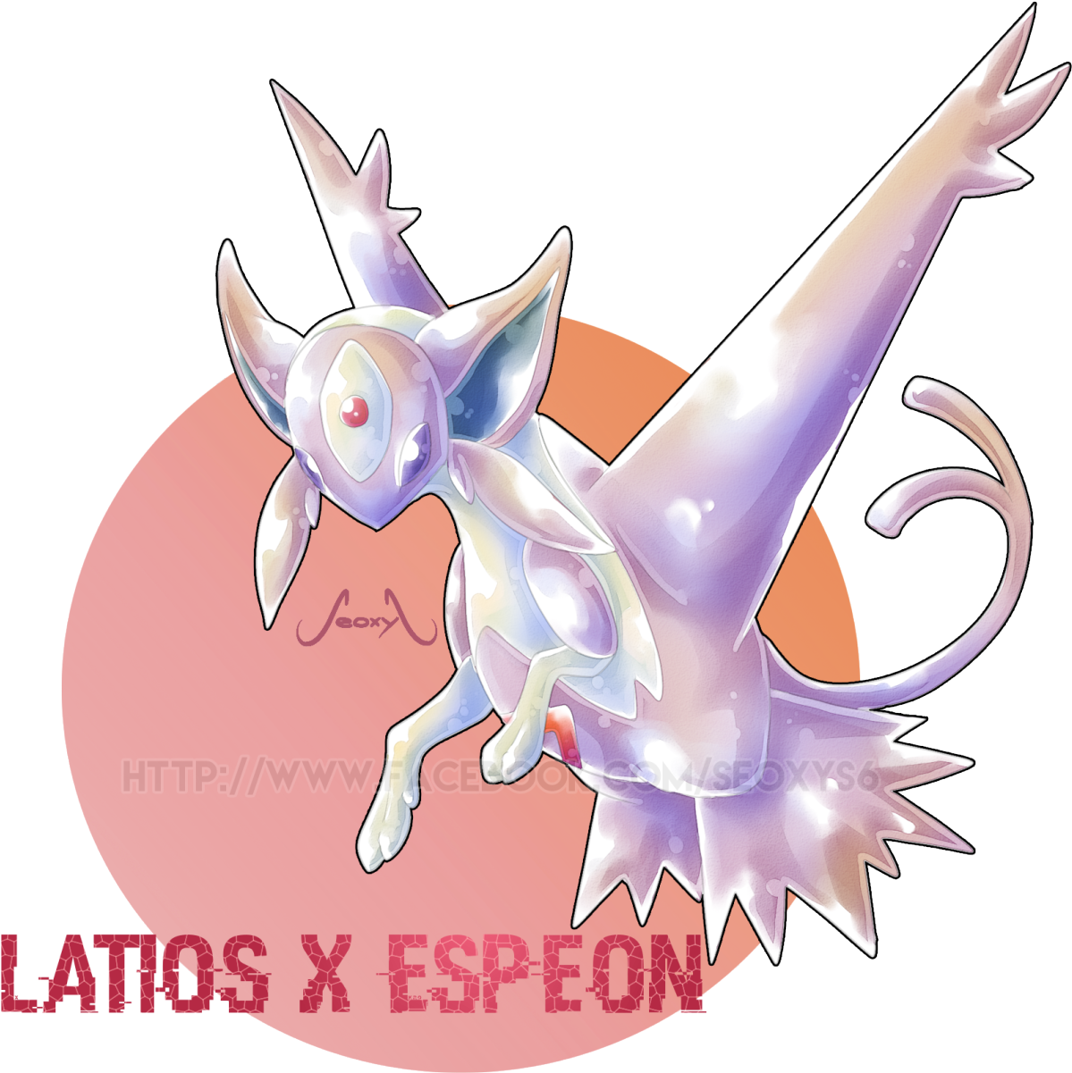 Latios X Espeon Program (1280x1232), Png Download