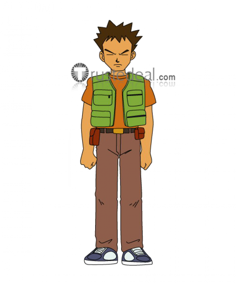 Pokemon Trainer Brock Green Vest Cosplay Costume1 - Pokemon Season 1 Indigo League Complete Collection (800x1200), Png Download