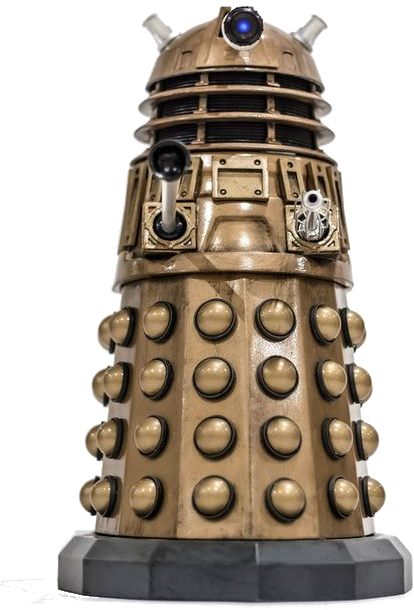 Dalek Battle Tank - Doctor Who Bronze Dalek (421x620), Png Download