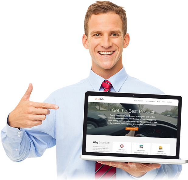 Great Benefits With Drivesafe - Man Using Laptop Png (700x607), Png Download