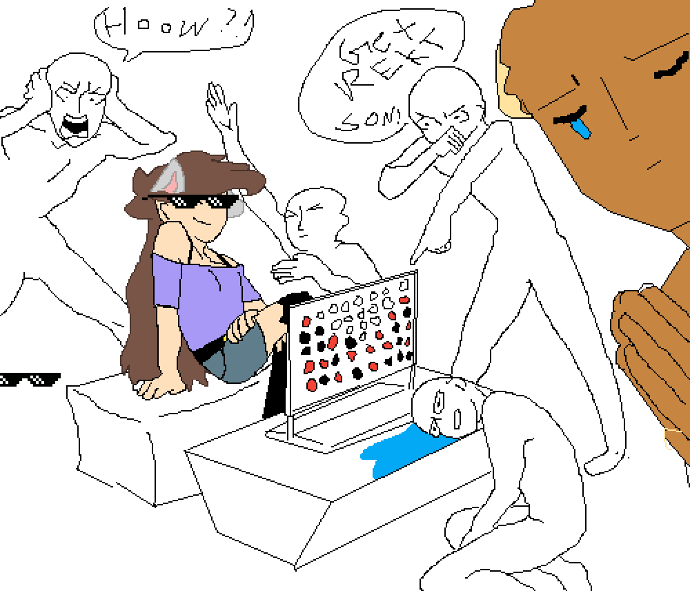 Get Rekt - Drawing (1000x856), Png Download