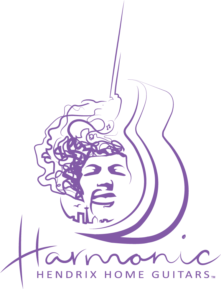 Harmonic Hendrix Home Guitars - Illustration (755x990), Png Download