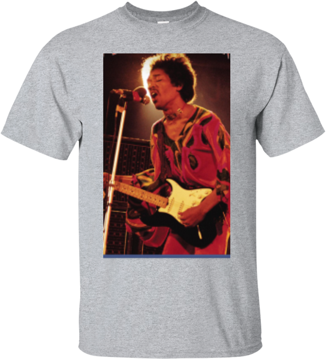 Jimi Hendrix Limited Edition Jimi Hendrix T-shirt - Blue Wild Angel: Jimi Hendrix Live (1155x1155), Png Download