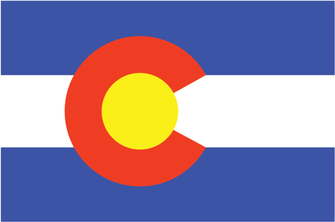 Colorado Flag (1000x833), Png Download
