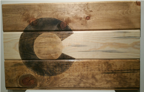 Colorado Flag Stained Beetle Kill - Plywood (500x500), Png Download