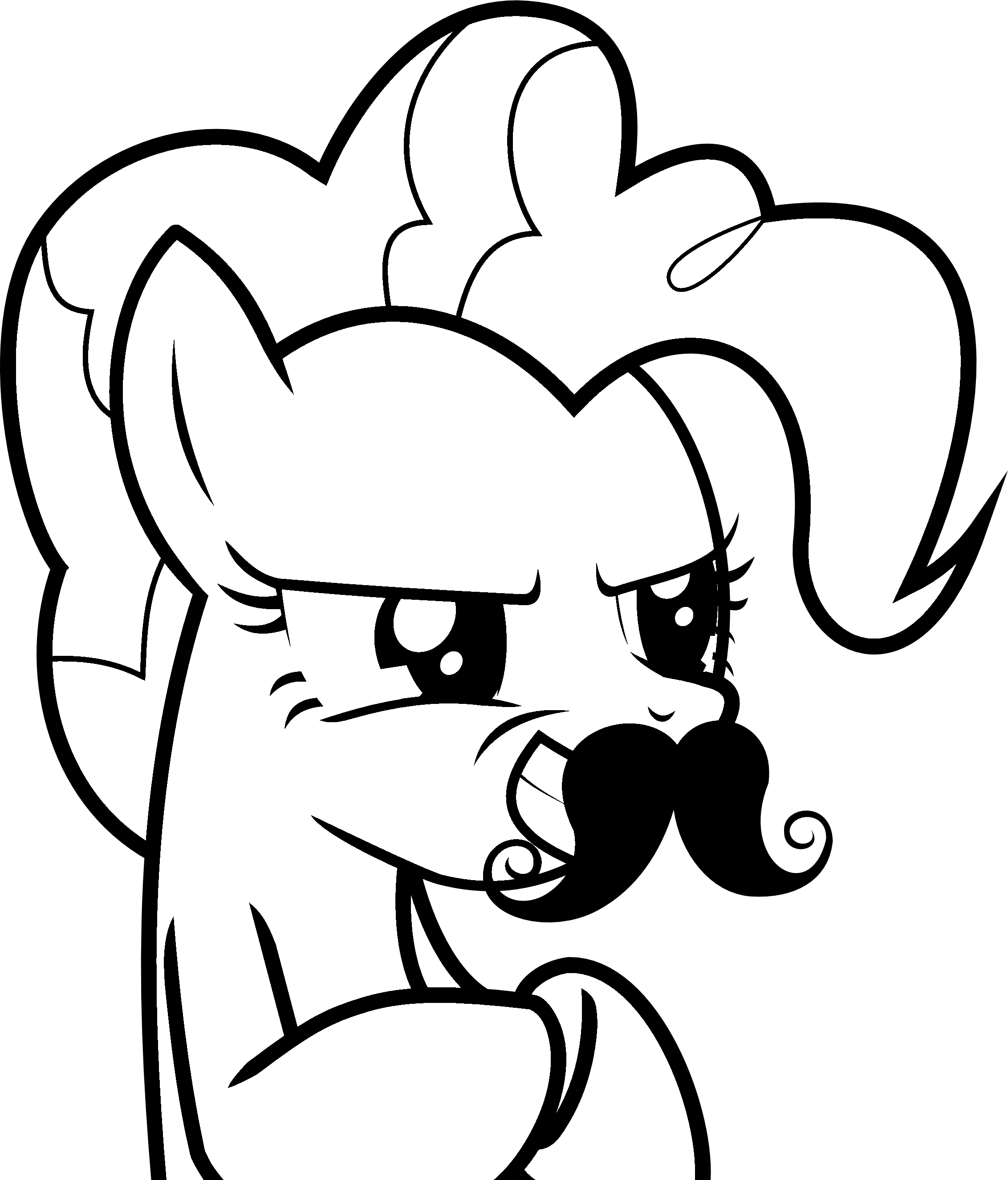 Pie Line Drawing At Getdrawings - Line Draw Of Pinkie Pie (2264x2652), Png Download