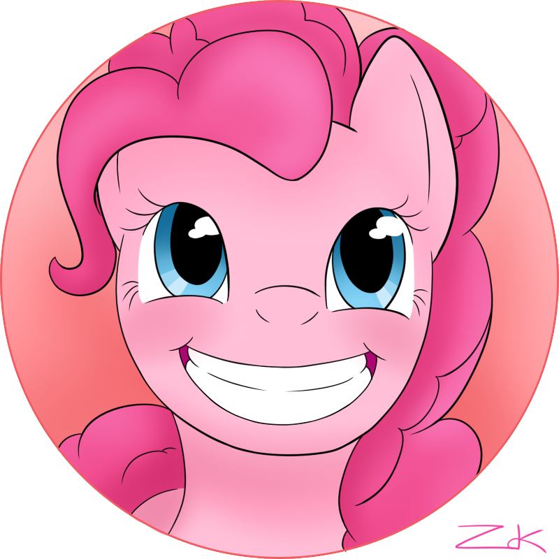 Pinkie Pie Smile - Cartoon (800x800), Png Download