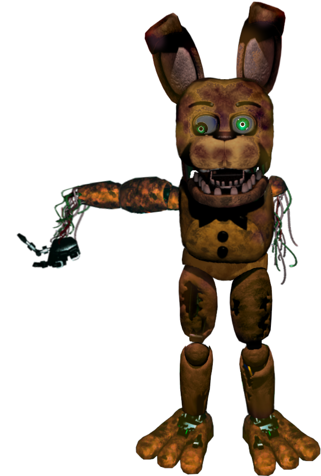 Withered Springbonnie 367 Kb - Spring Trap Withered (1021x1500), Png Download