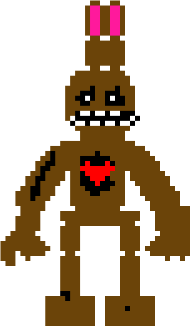 Shadow freddy pixel art