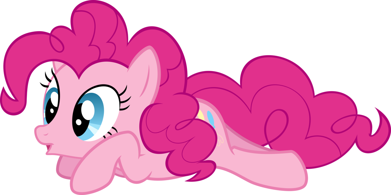 Pinkie Pie Laying Down Vector - My Little Pony Pinkie Pie Laying Down (1266x631), Png Download