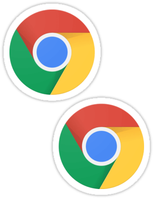$1 - 49$2 - 99 - Chrome ×2 Sticker - Google Chrome (400x400), Png Download