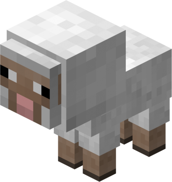 Minecraft Sheep Baby (566x600), Png Download