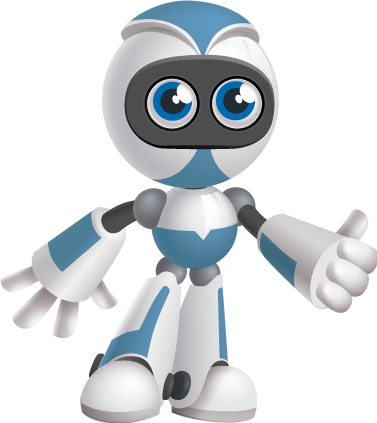 Robot-excelente - Character Robot Vector (377x423), Png Download