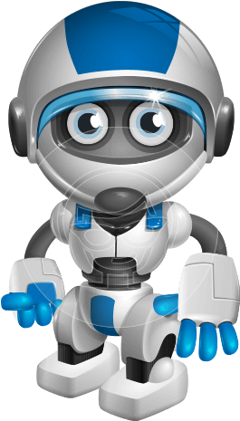 Robot Vector Cartoon Character Design By Graphicmama - Android Robo (434x464), Png Download