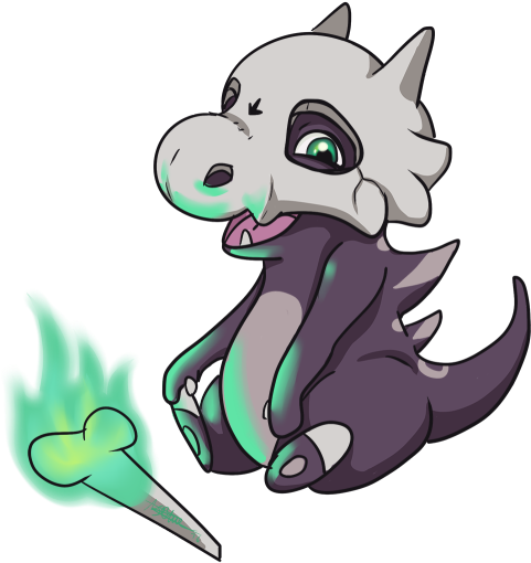 Alola Cubone - Cubone (500x533), Png Download